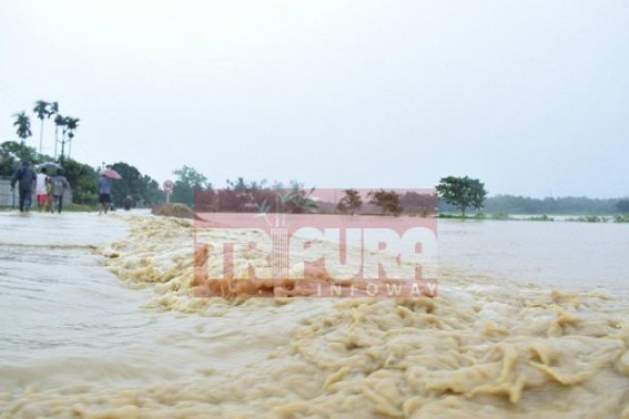 Flood threat rising in Tripura